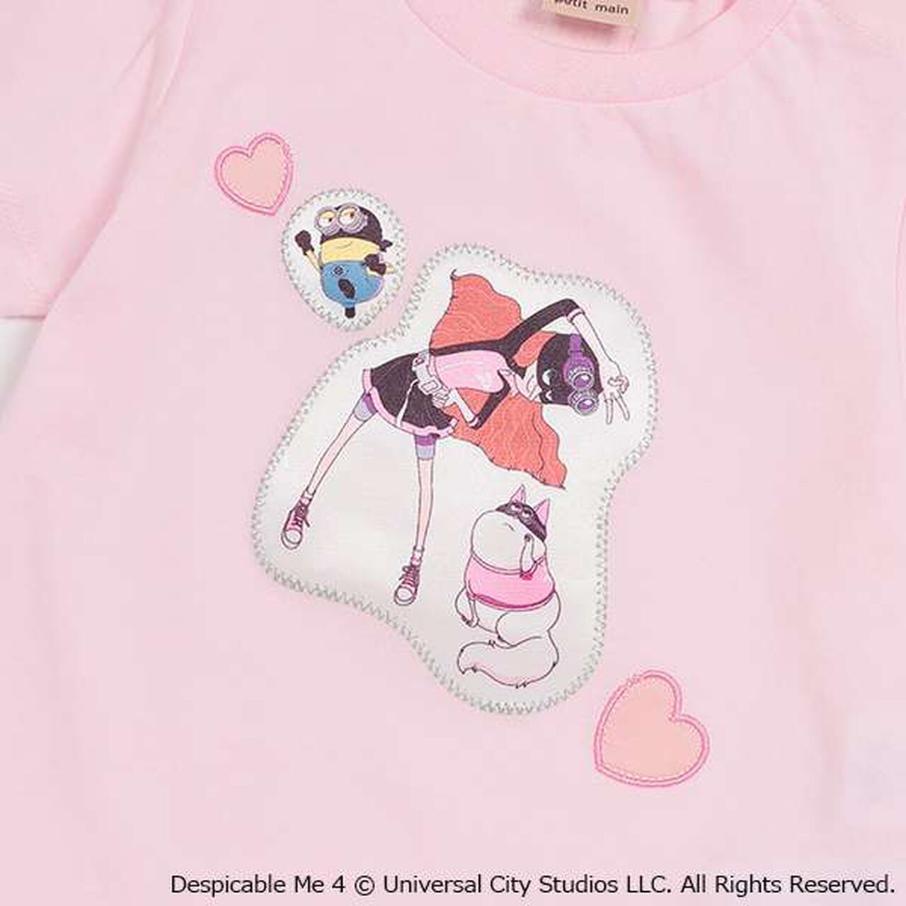 Minion Ruffle Hem T-Shirt,Off white, large image number 16