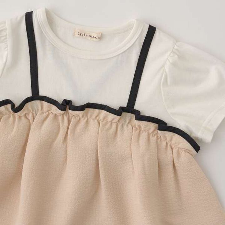 Bi-Color Camisole Docking Top,Cream, medium image number 14