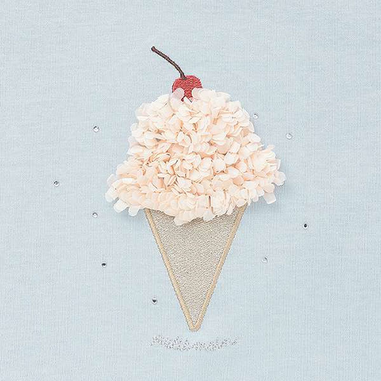 [Anti-stain/Link] Sparkling Motif T-Shirt,Off white, large image number 6