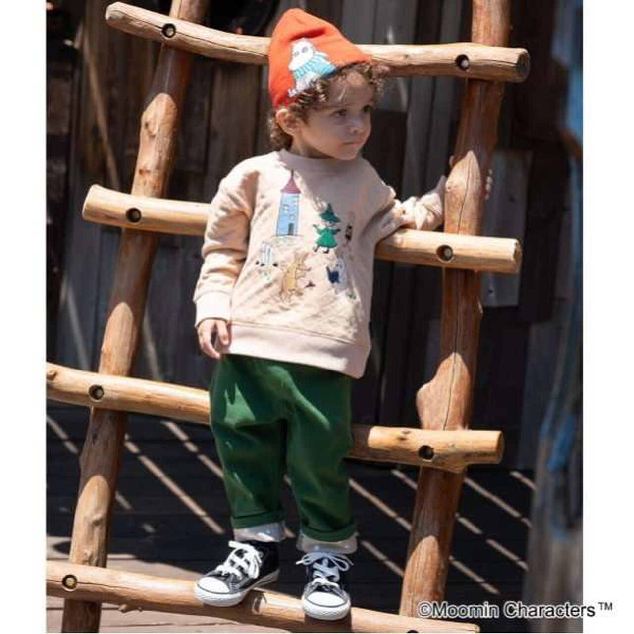 [MOOMIN] Moomin Valley Sweatshirt,Beige, large image number 5