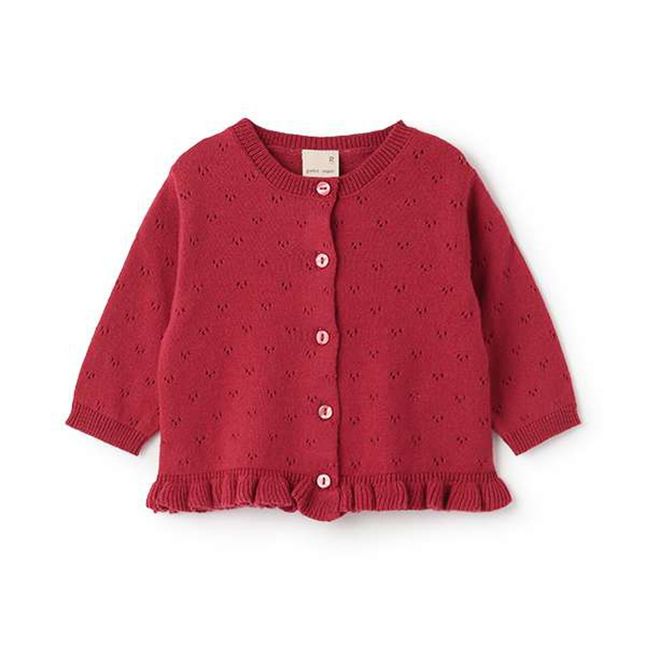 [Link] Needle-Free Cardigan,Red, large image number 0
