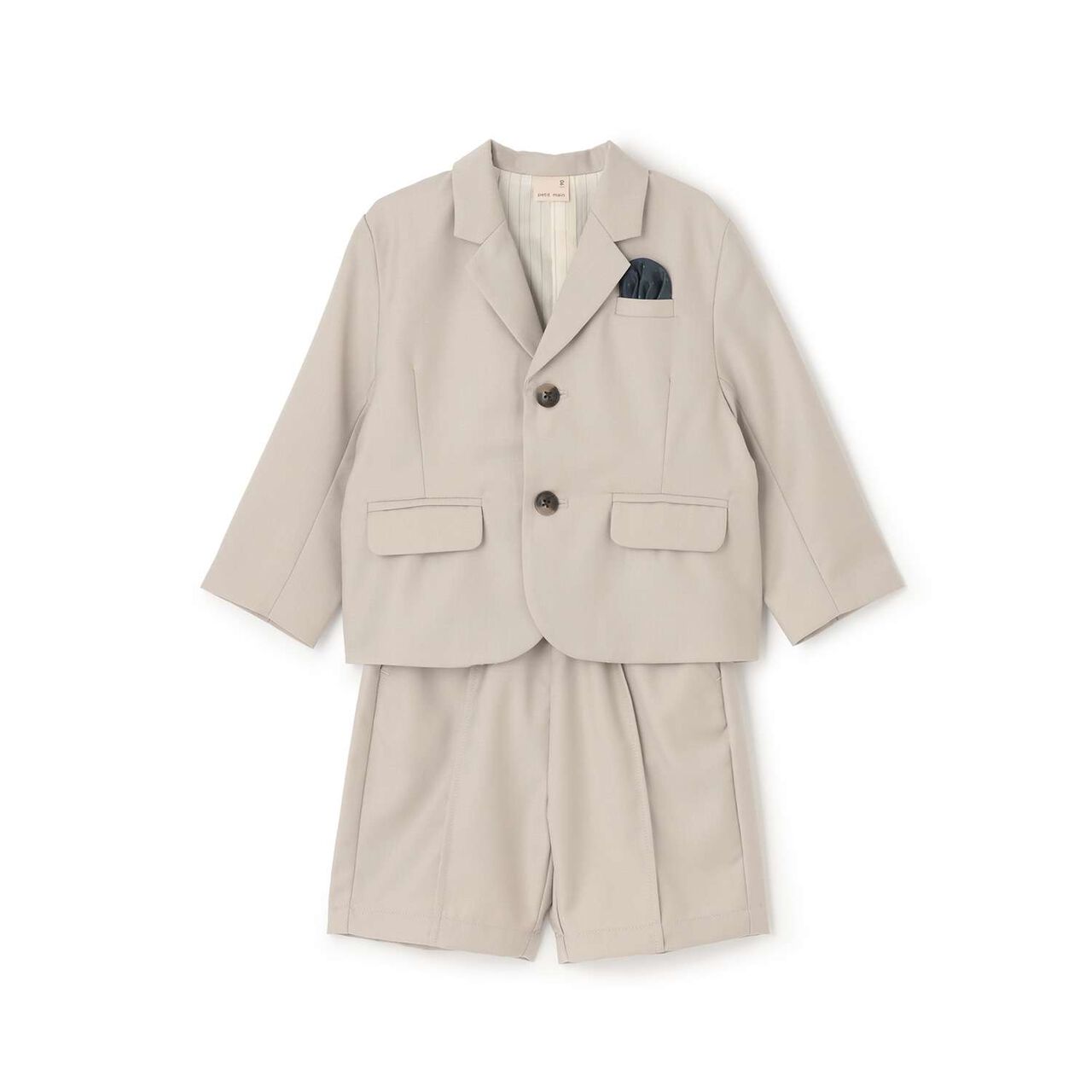 Semi-Formal JK + Half Pants Set,Charcoal gray, large image number 4