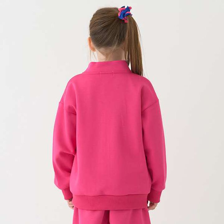 [Water-Repellent] Ponte Zip Stand Collar,Black, medium image number 15