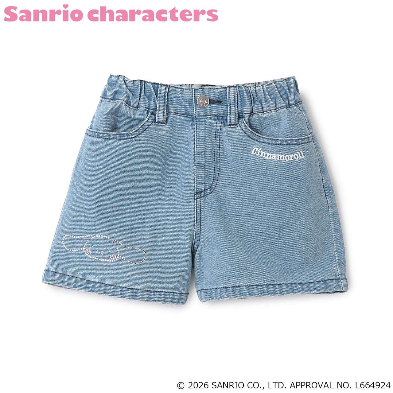[Sanrio Characters] Denim Shorts,Black, large image number 14