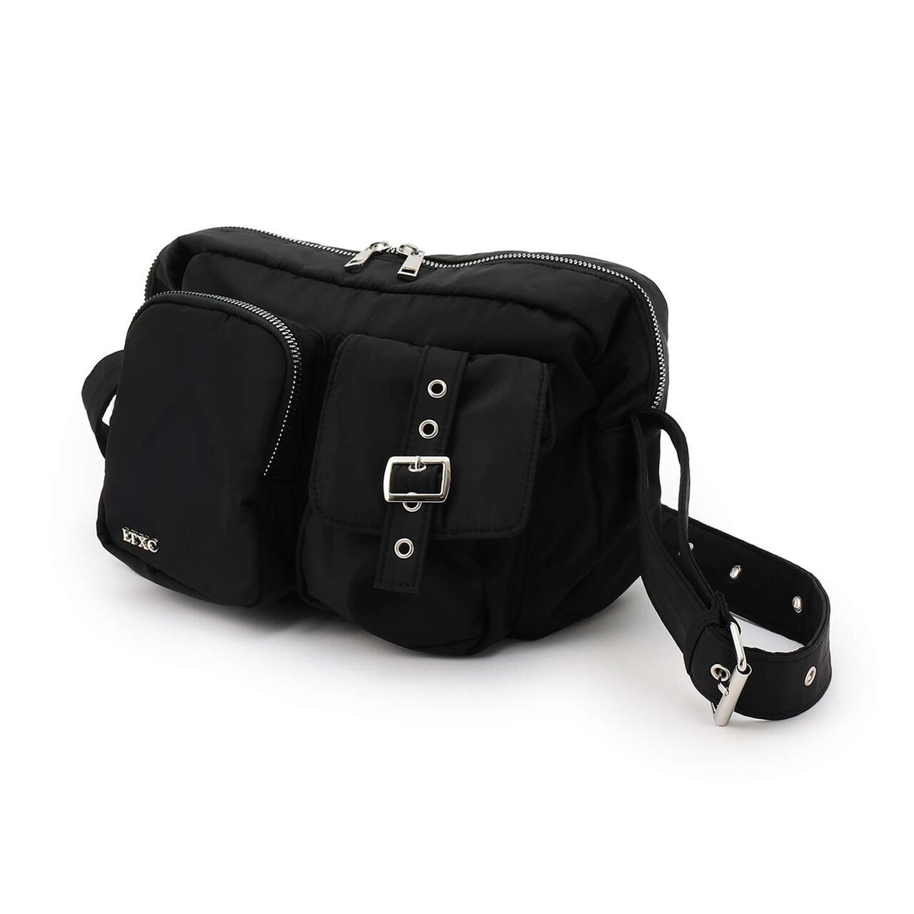 [LTXC] Eyelet Shoulder Bag,Black, large image number 0