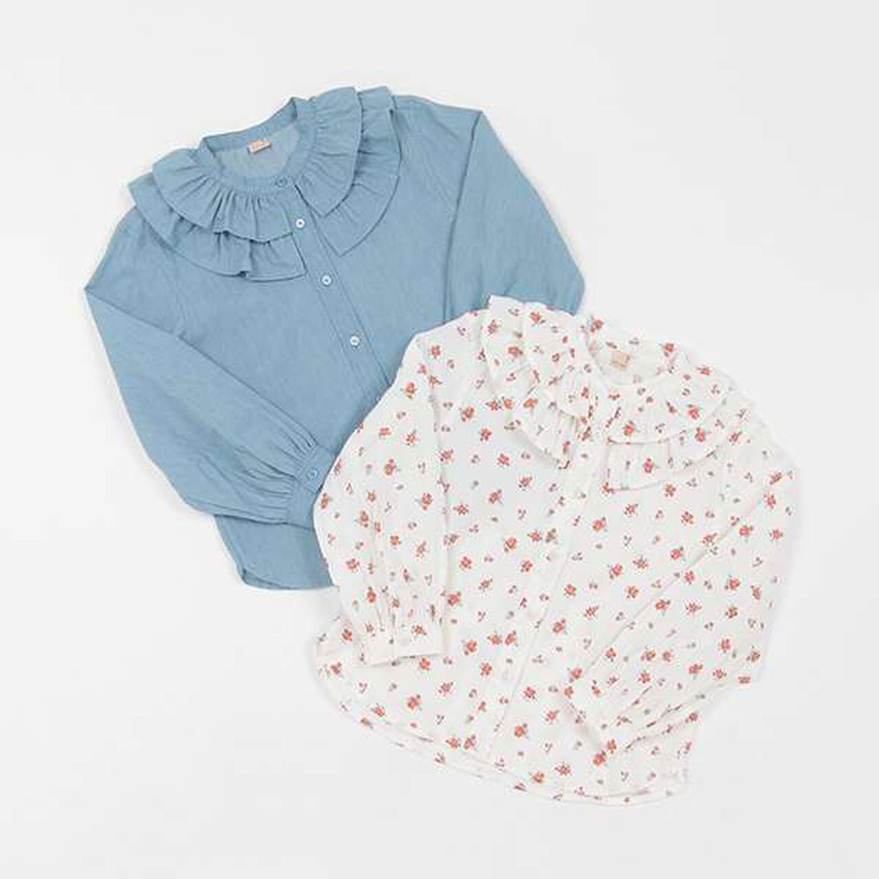 [Link] Frill Collar Blouse (Junior),Red, large image number 16