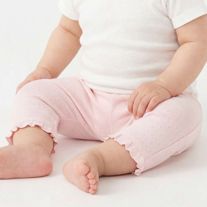 Affordable Hem Frill 3/4 Length Leggings,, medium