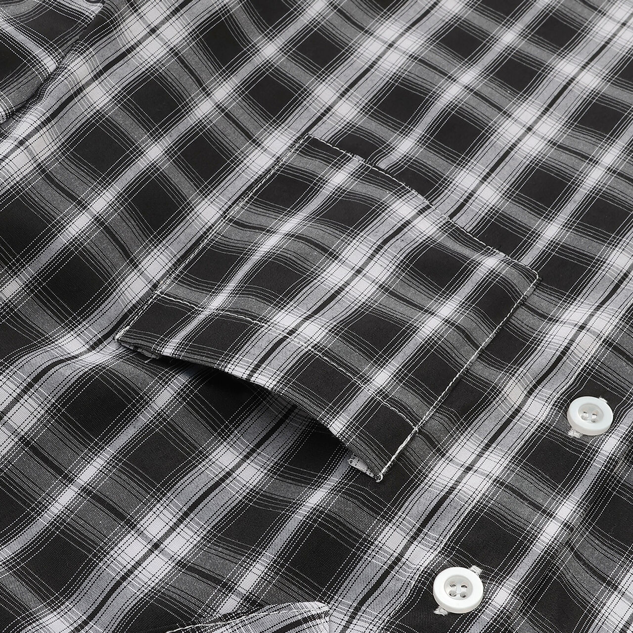 [Inner Wear Set] Long-Sleeve Checkered Shirt,Black, large image number 22