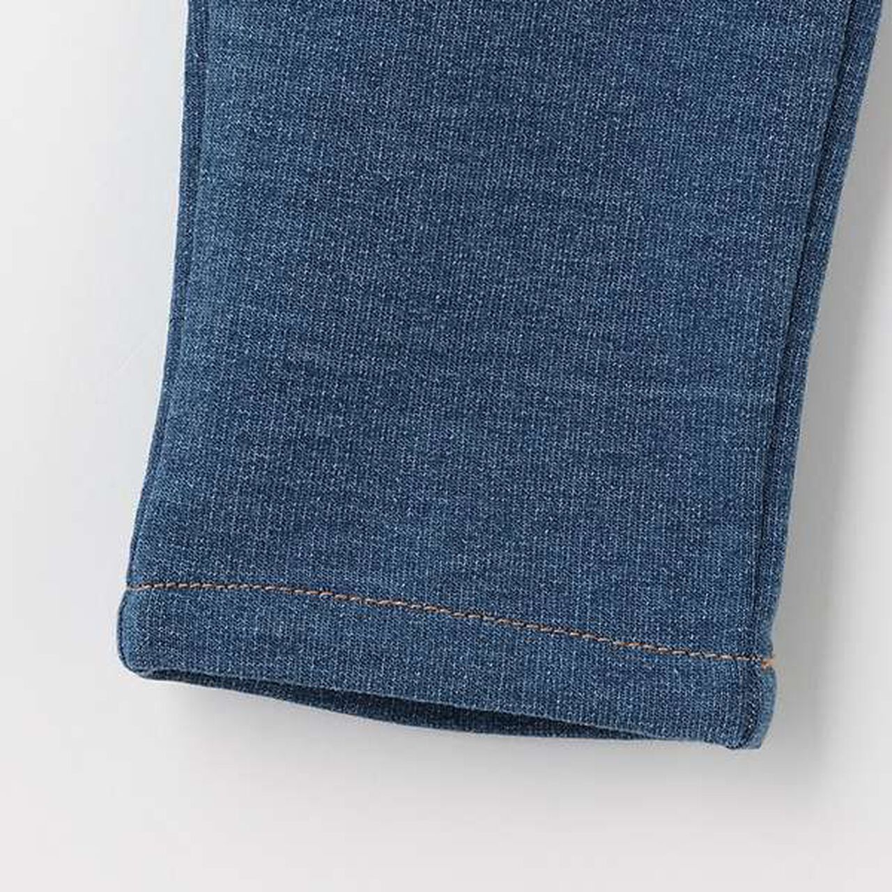 Sweets Embroidery Knit Denim Pants,Navy, large image number 10