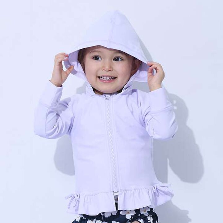 [SWIM] Frill Rash Guard,Lavender, medium image number 0