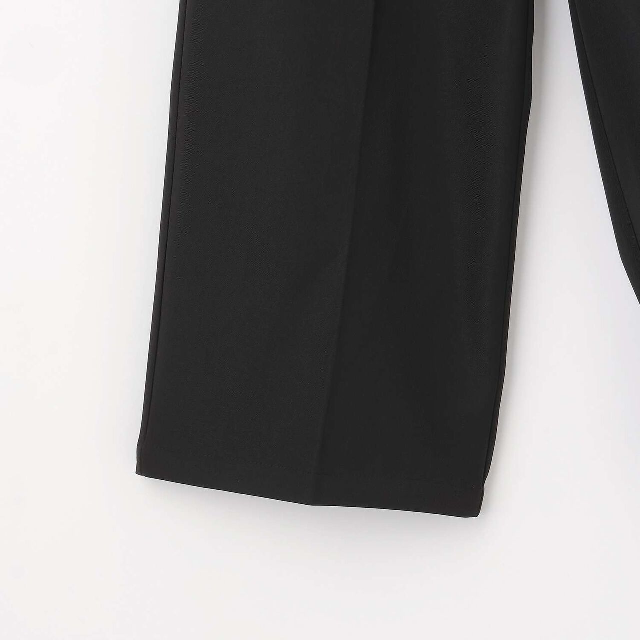 [Graduation Attire] Tuck Wide Pants,Black, large image number 9