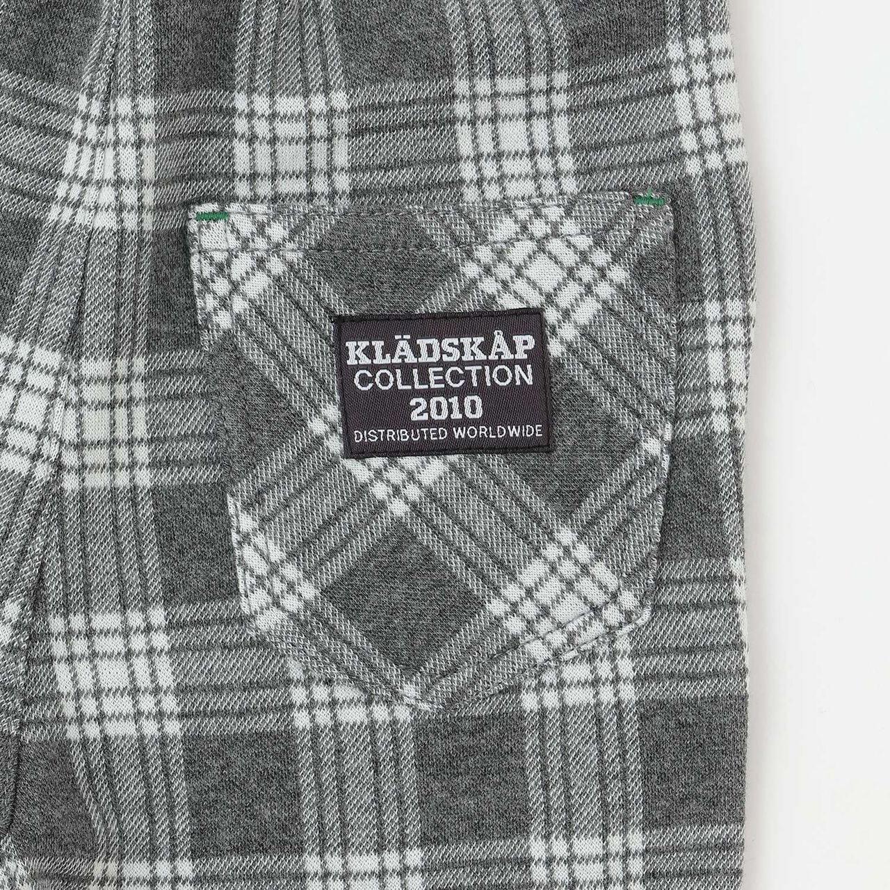 JQ Checkered Long-Length Tapered Pants,Gray, large image number 7