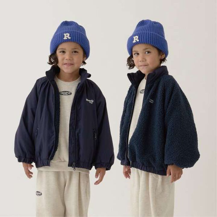 Reversible Oversized 2-Way Jacket,Navy, medium image number 0