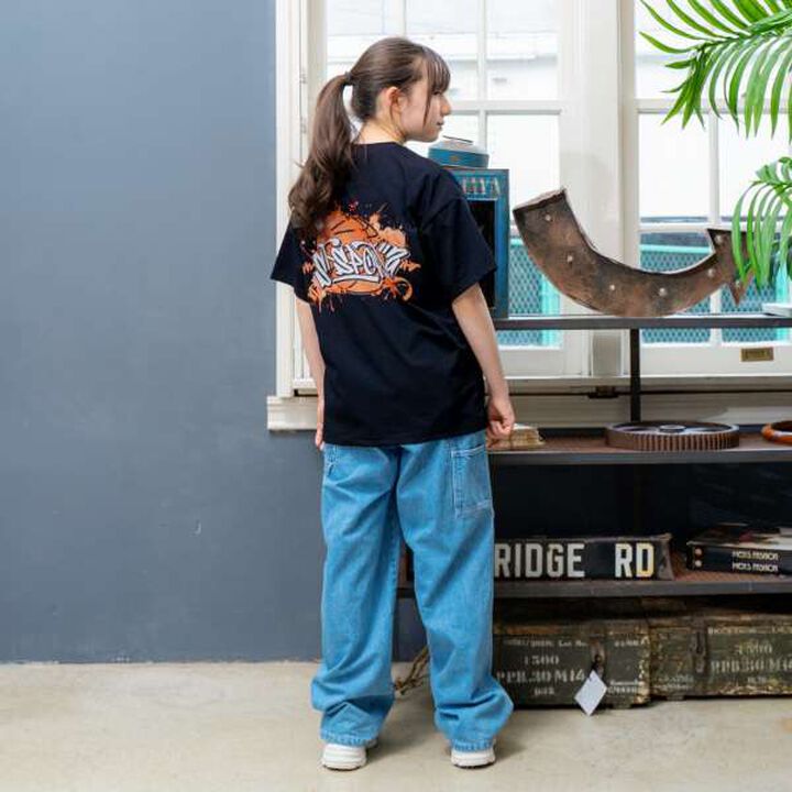 UV Protection Bear Pocket Sailor Collar T-Shirt,Yellow green, medium image number 8