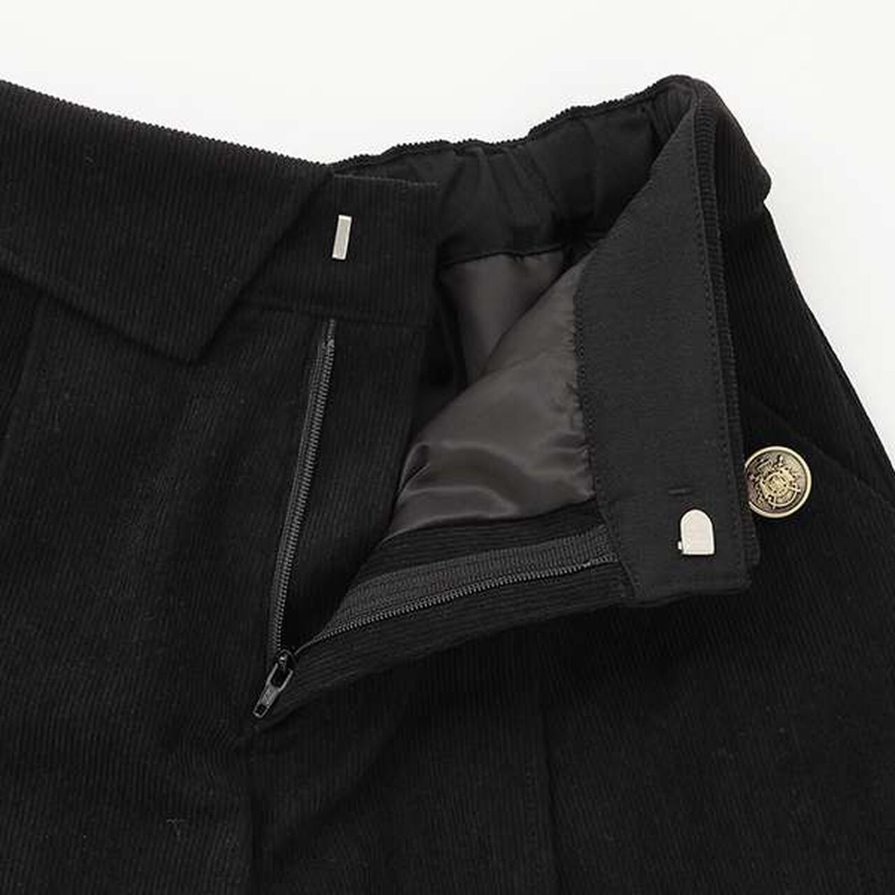 Cuffed Tuck Culottes,Light beige, large image number 13