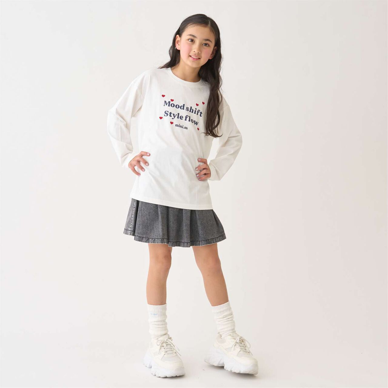 100% Cotton Heart & Flower Long-Sleeve T-Shirt,Pink, large image number 5