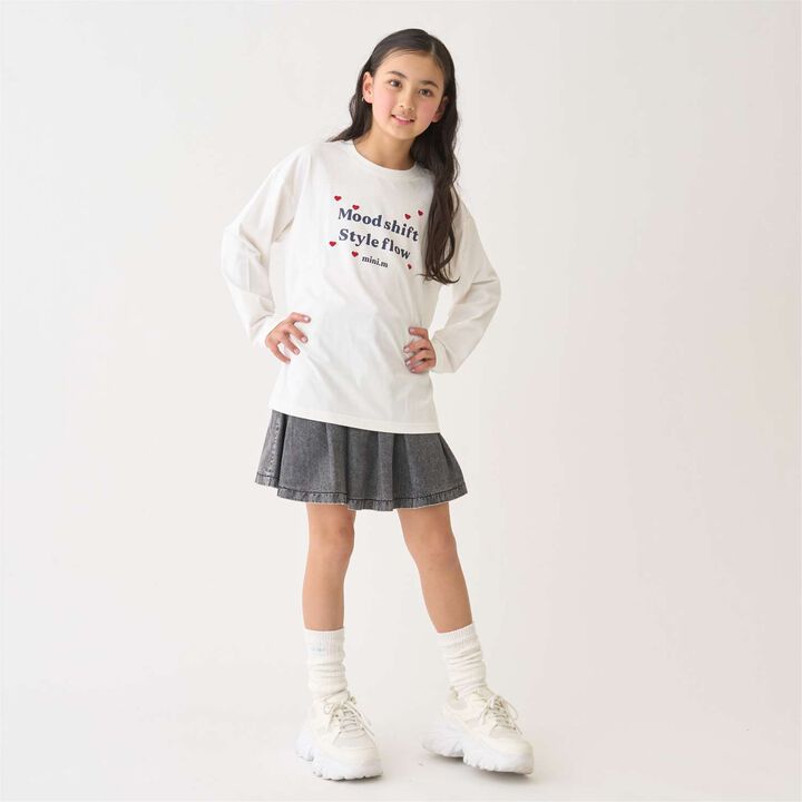 100% Cotton Heart & Flower Long-Sleeve T-Shirt,Pink, medium image number 5