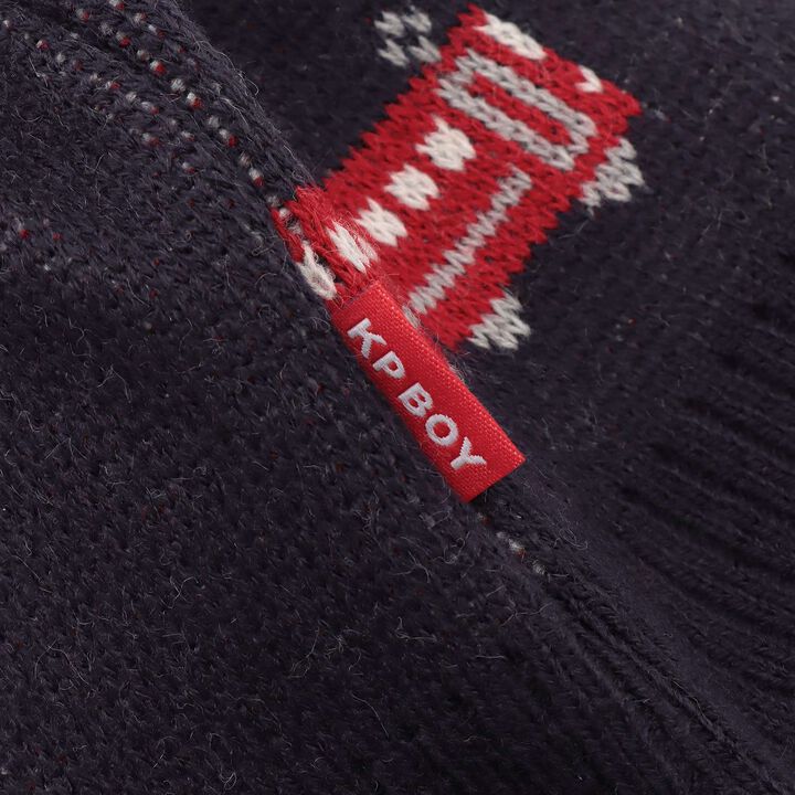 Train Pattern Beanie with Ear Flaps,Yellow, medium image number 4