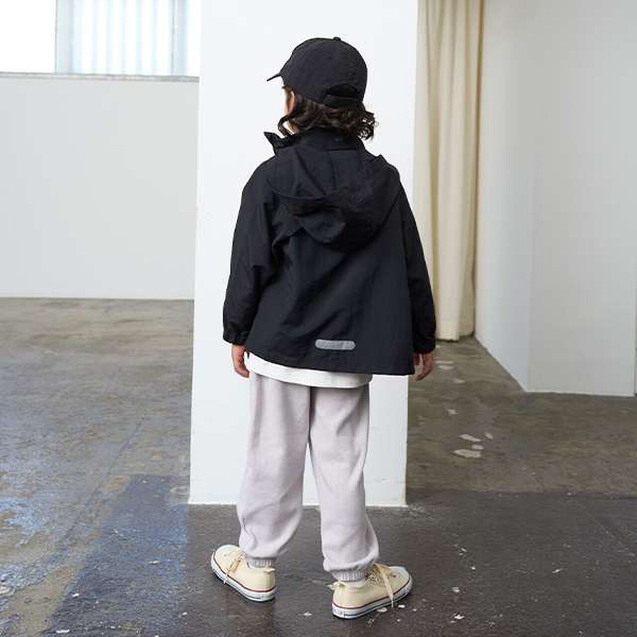 [Water-Repellent] Mountain Parka with Storage Bag,Black, large image number 6