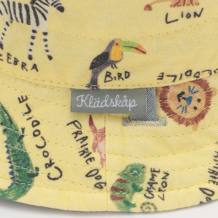 Reversible Animal Pattern Bucket Hat,Off white, medium image number 6