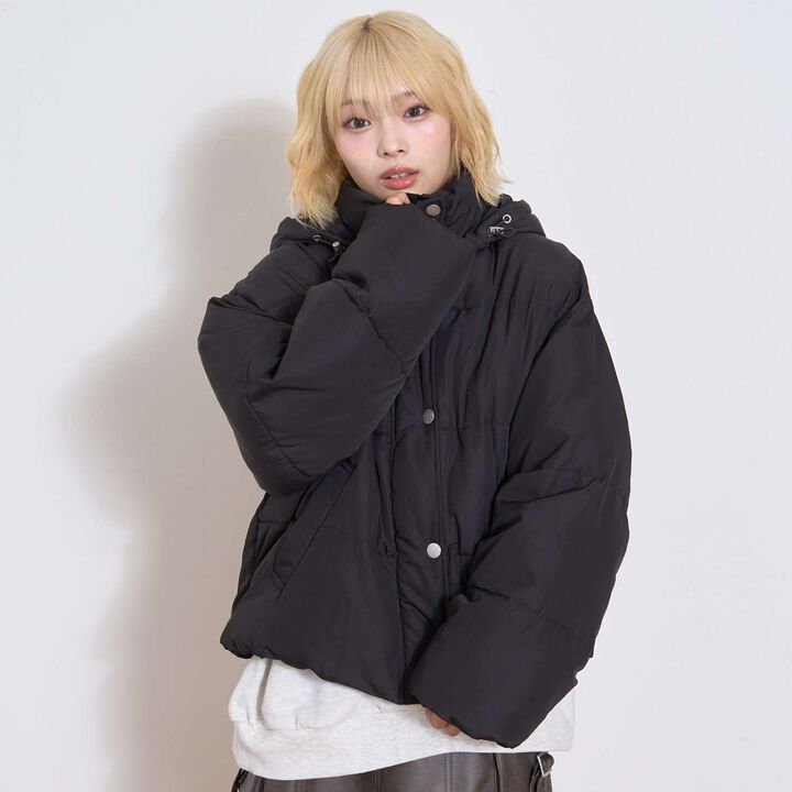 Puffy Bomber Jacket,Light gray, medium image number 5
