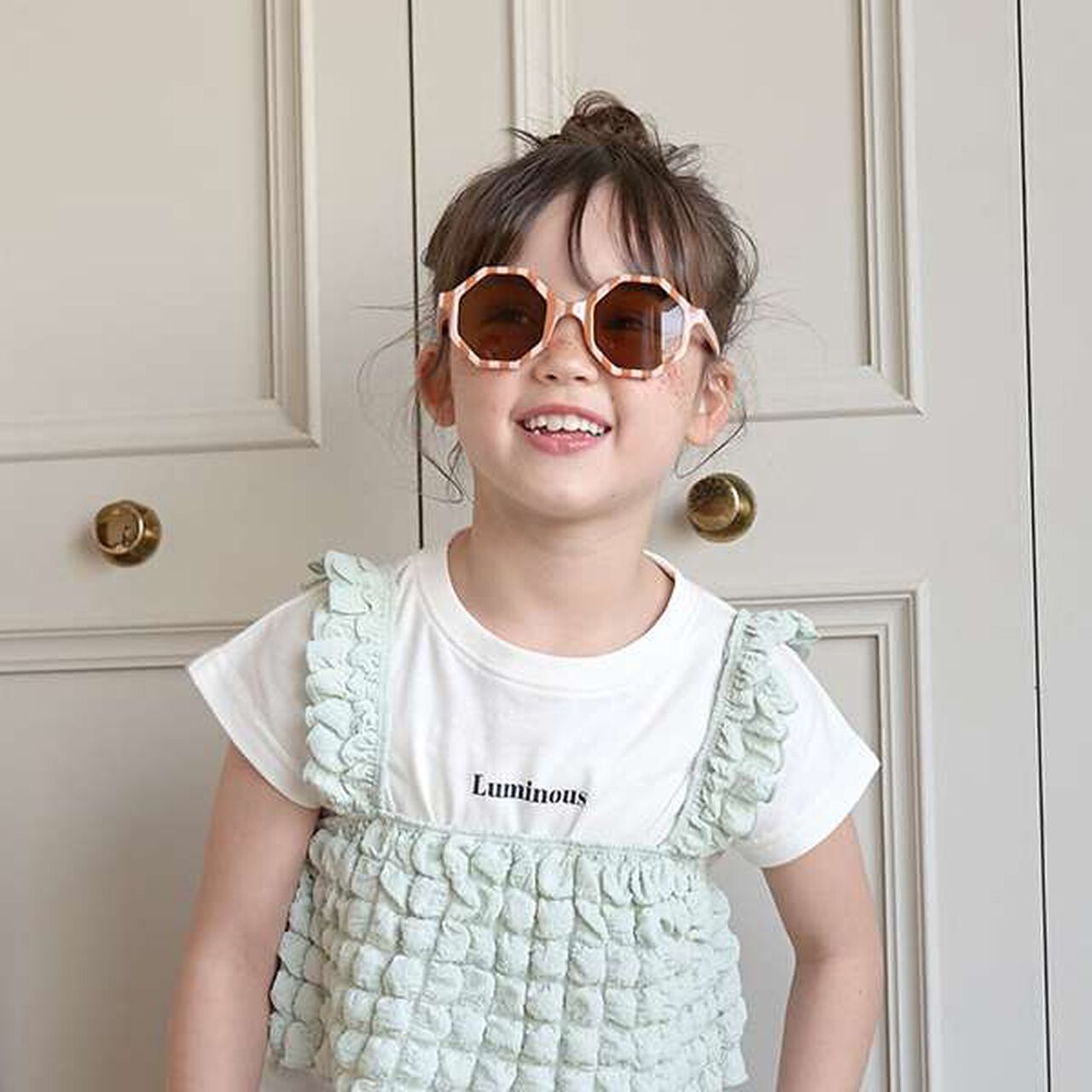 Octagon Sunglasses,White, large image number 5