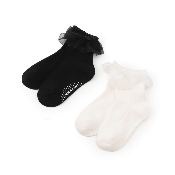 Frill Socks,Black, medium image number 4