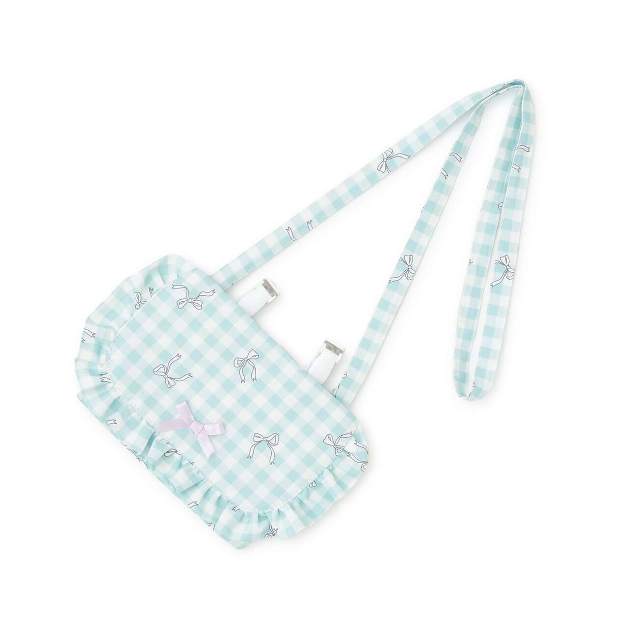 [School-Ready] [Water-Repellent, Anti-Stain, Durable, UV] Frill Detachable Pocket with Ribbon,Blue gray, large image number 7