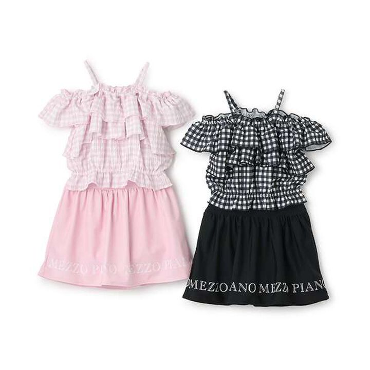 [SWIM] Off-Shoulder Frill Separate Swimsuit,Light pink, medium image number 14