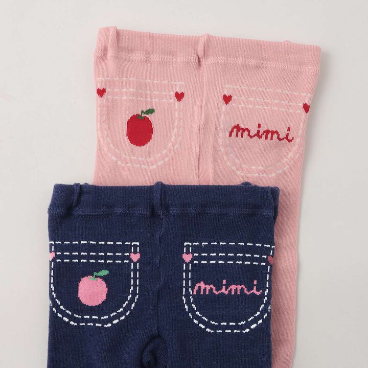 [Made in Japan] Mimi-chan Rolled-Hem Leggings,Pink, medium image number 2