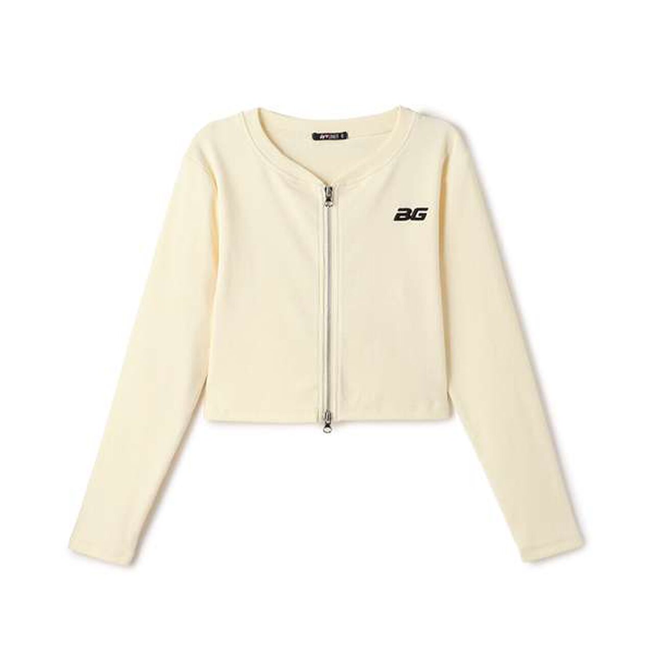W Zip Tereko Cardigan,Off white, large image number 4
