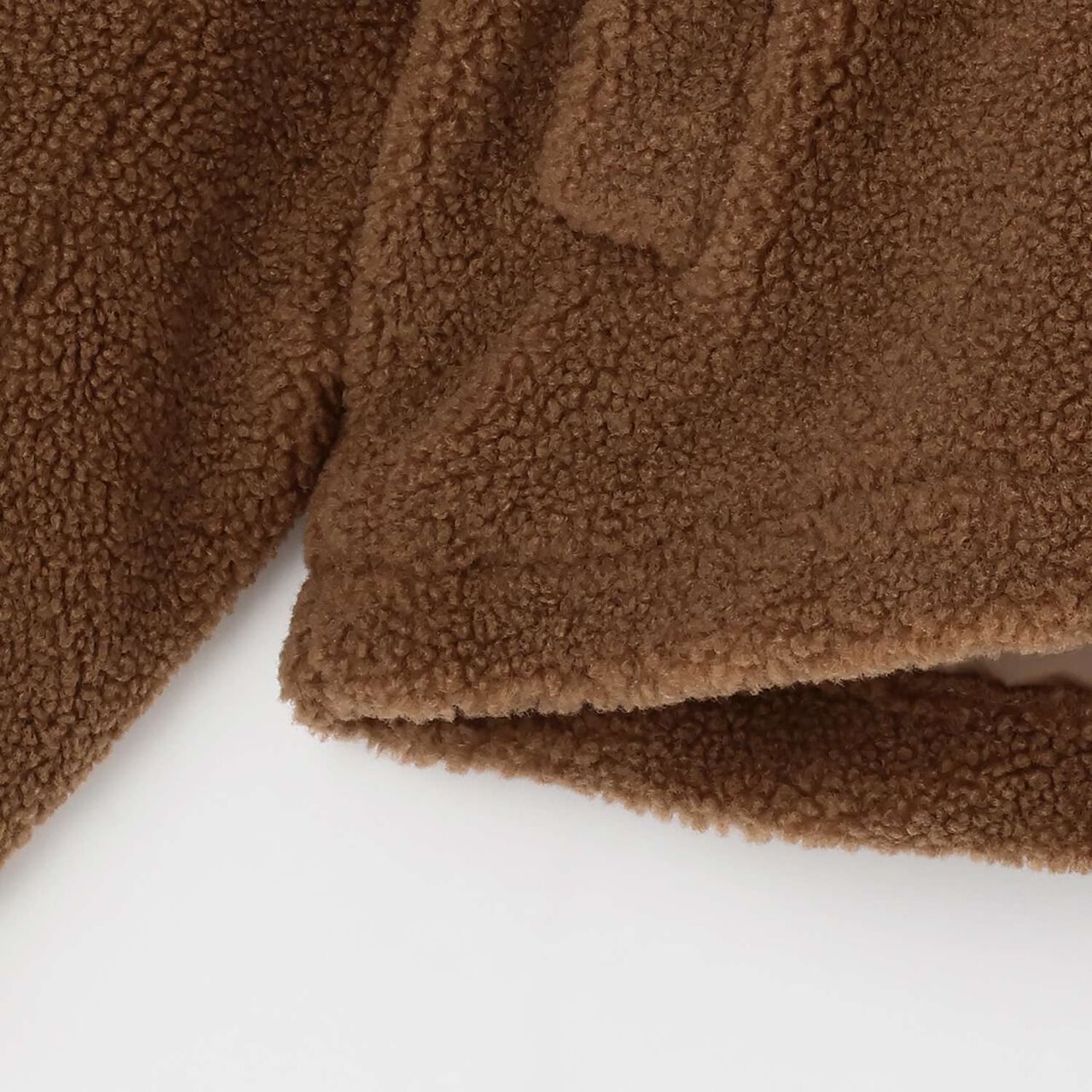 Ring Boa Short Duffle,Brown, large image number 10