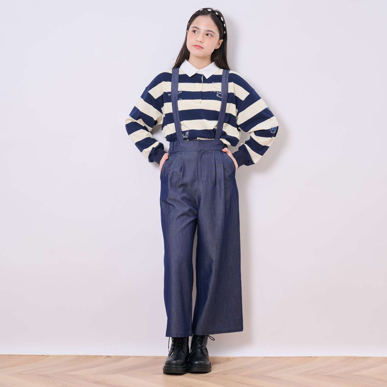 Lightweight Sole Thick-Soled Lace-Up Boots,Black, large image number 9