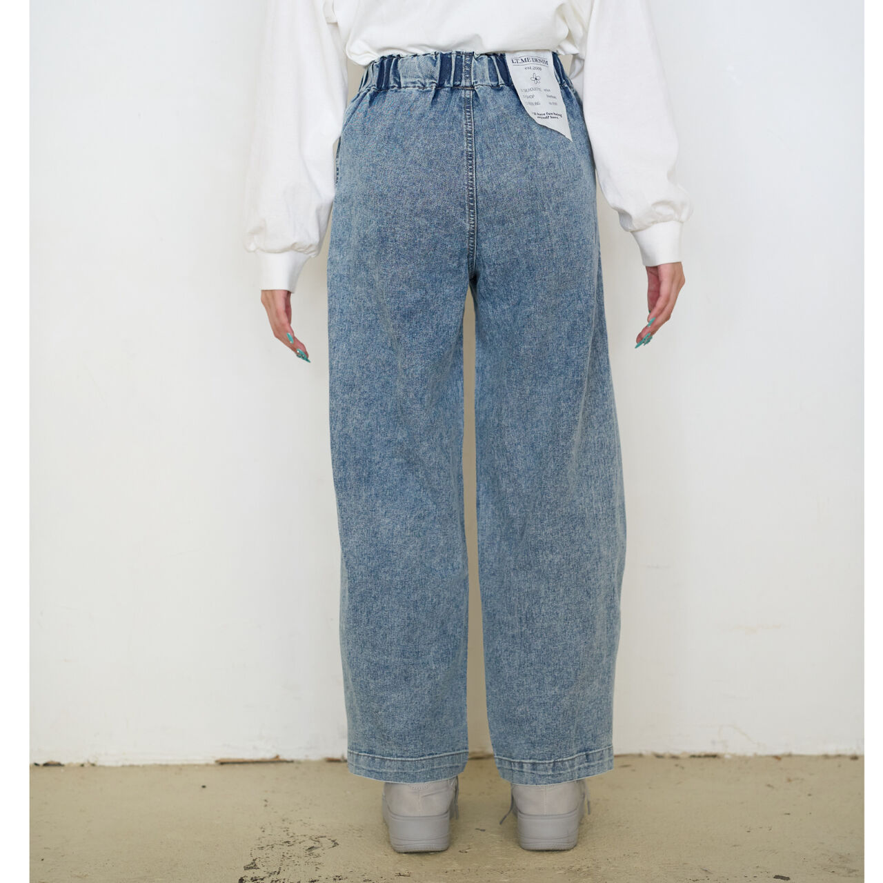 [ME DENIM] Stretch Quick-Dry Easy Pull-On Pants,Gray, large image number 17