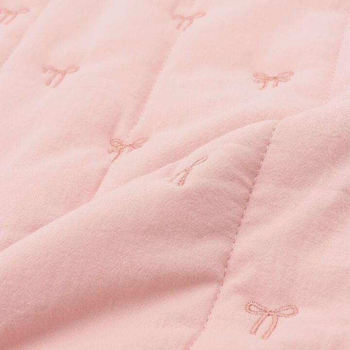 Quilted Embroidery Mattress Pad,Ivory, medium image number 3