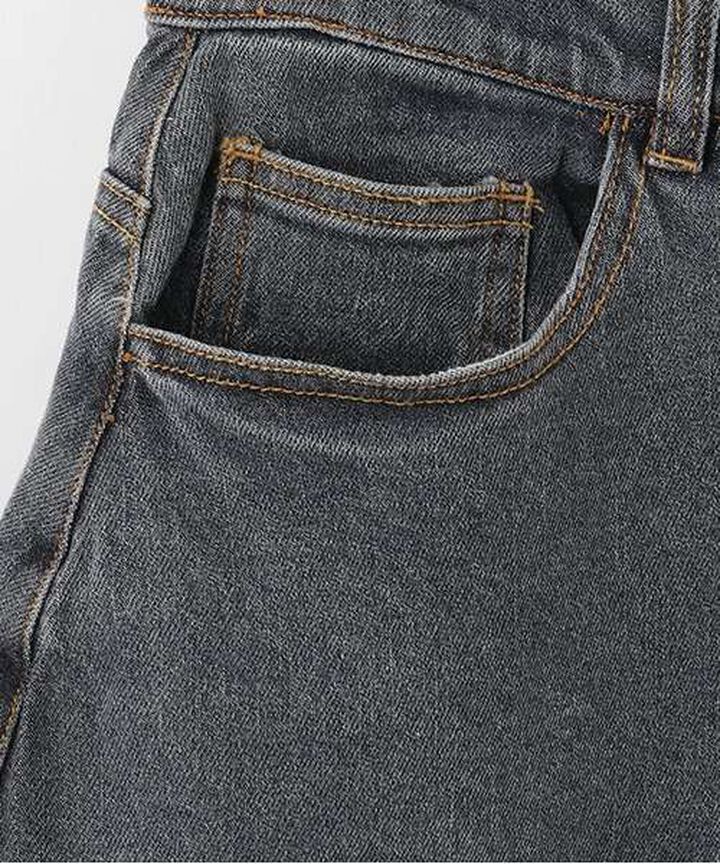 Denim Long Skirt,Gray, medium image number 2