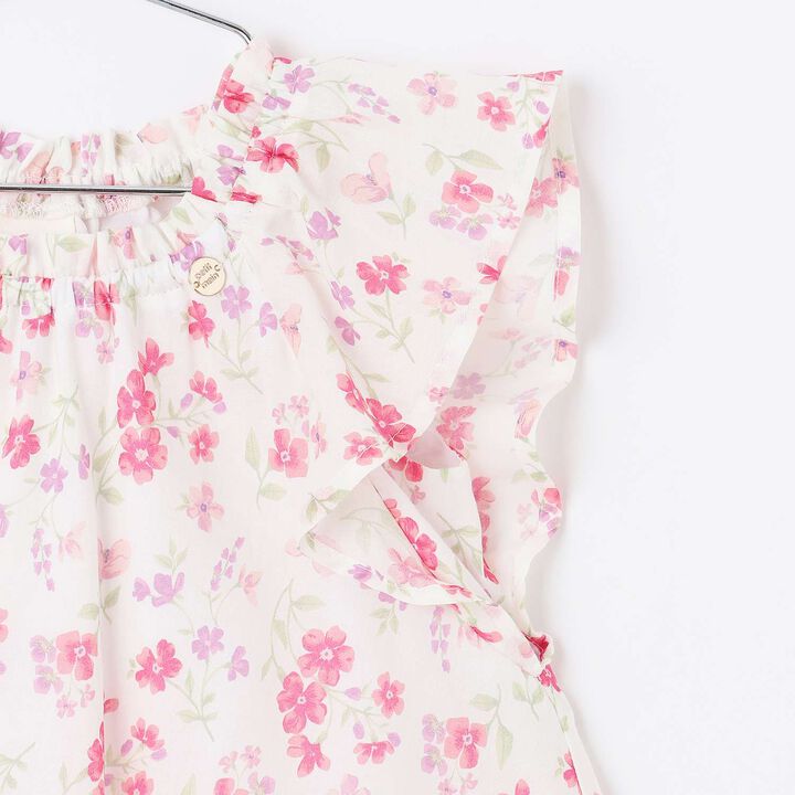 Link Floral Pattern A-Line One-Piece Dress,Blue, medium image number 6