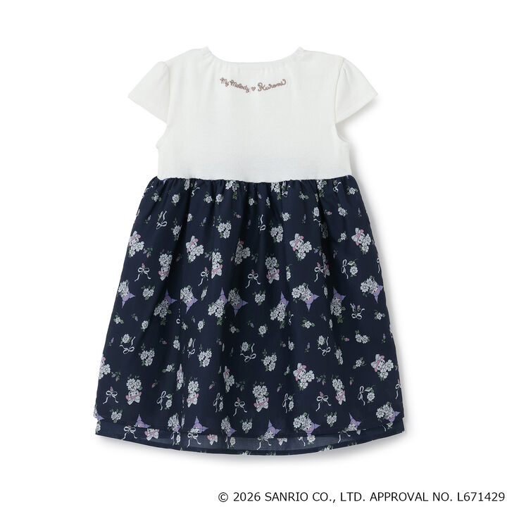 [Sanrio Characters/Cool Sensation] Short-Sleeve Fabric Combo One-Piece Dress,Red, medium image number 4