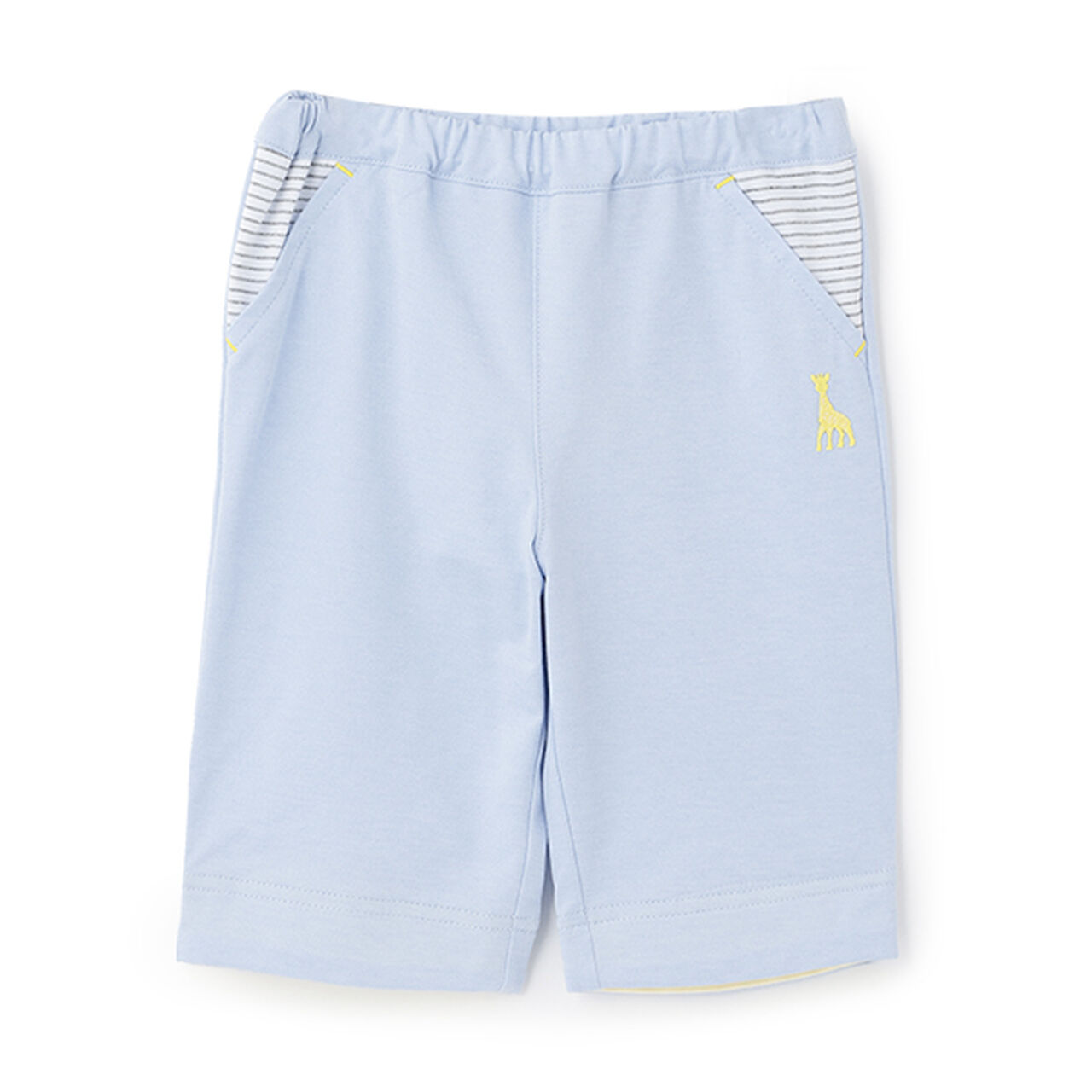 Denim-Style Half Pants,Navy, large image number 10