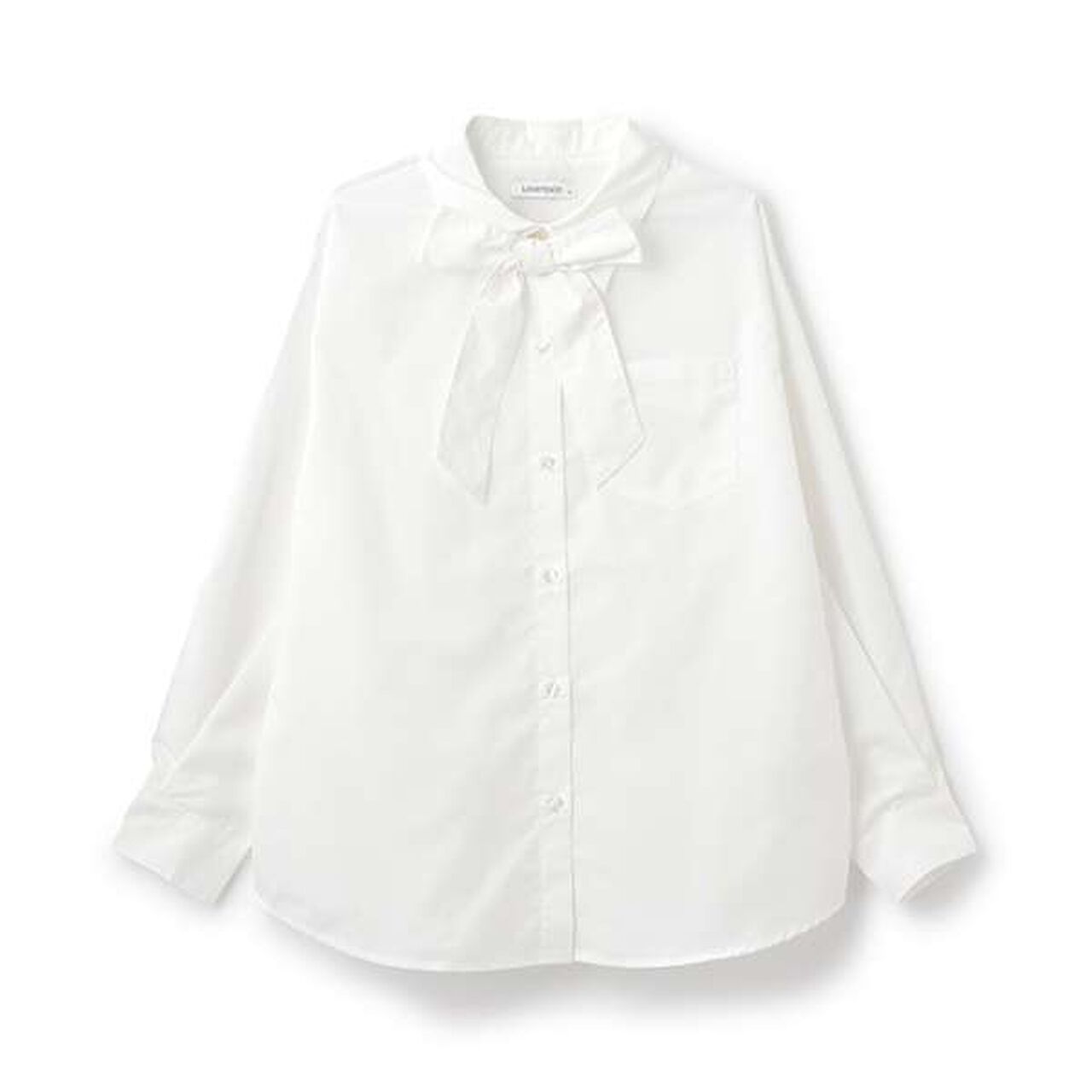 Bow Tie Blouse,Gray, large image number 3