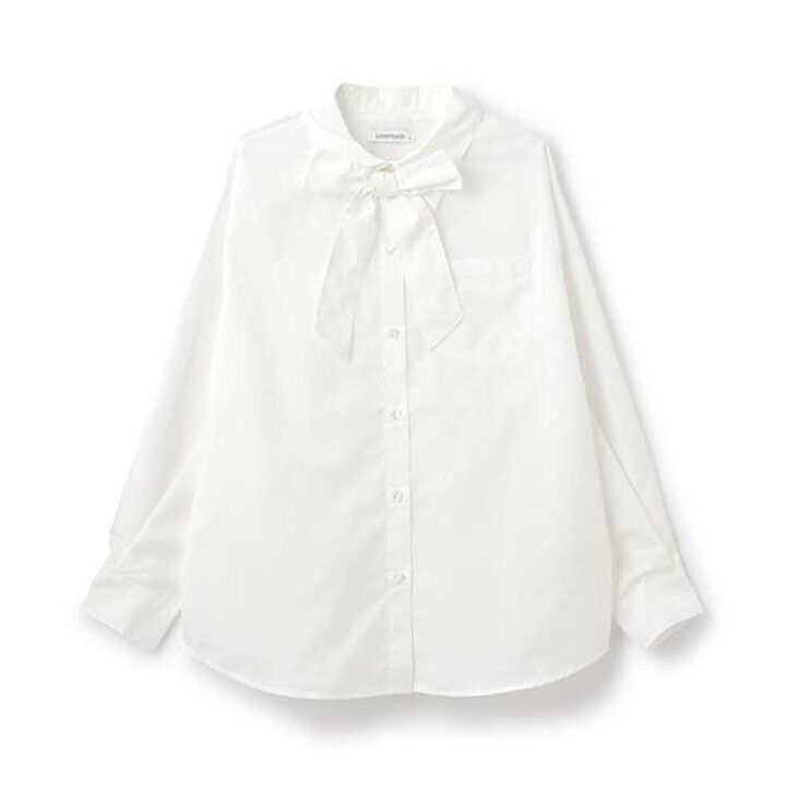 Bow Tie Blouse,Gray, medium image number 3