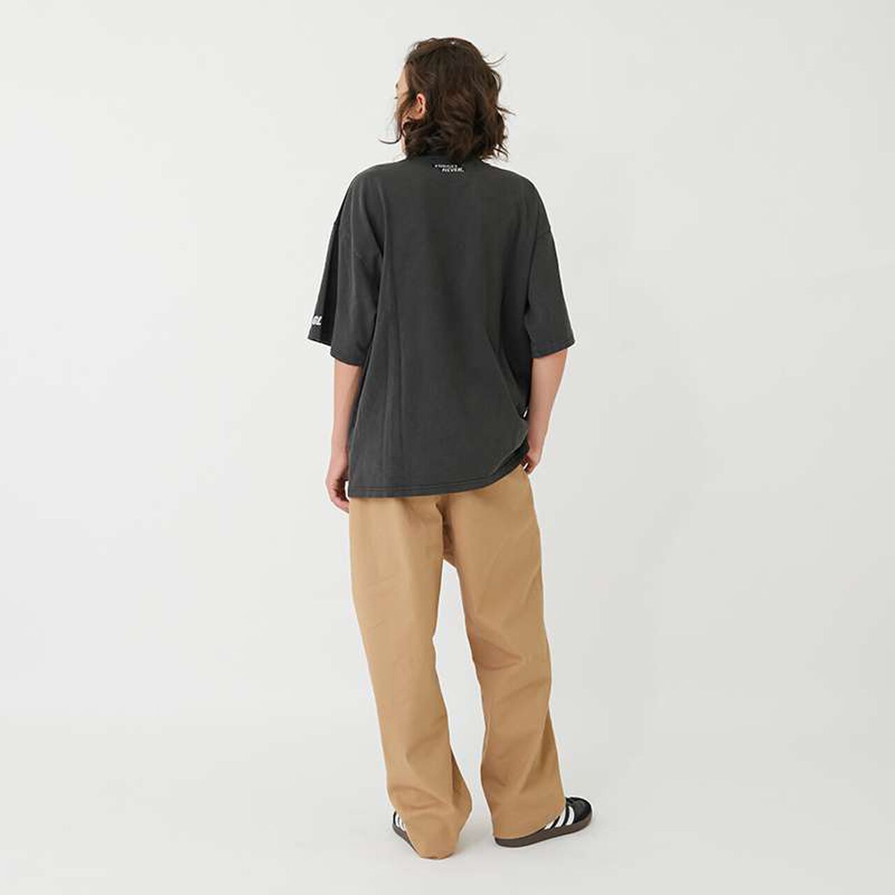 [FORGETNEVER] Tack Wide Stretch Chino Pants_GLSW,Beige, large image number 15