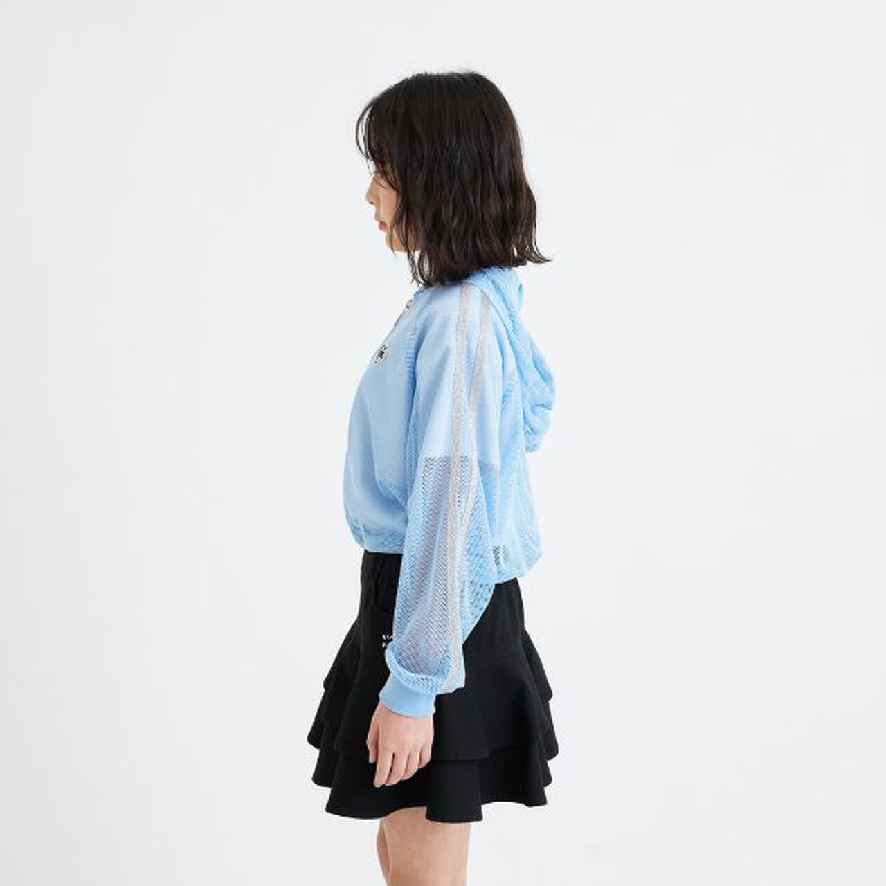 [Set Item] Mesh Hoodie + Short Sleeve T-Shirt,Sax blue, large image number 23