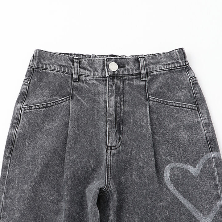 Spray Assortment Denim Pants,Black, medium image number 2