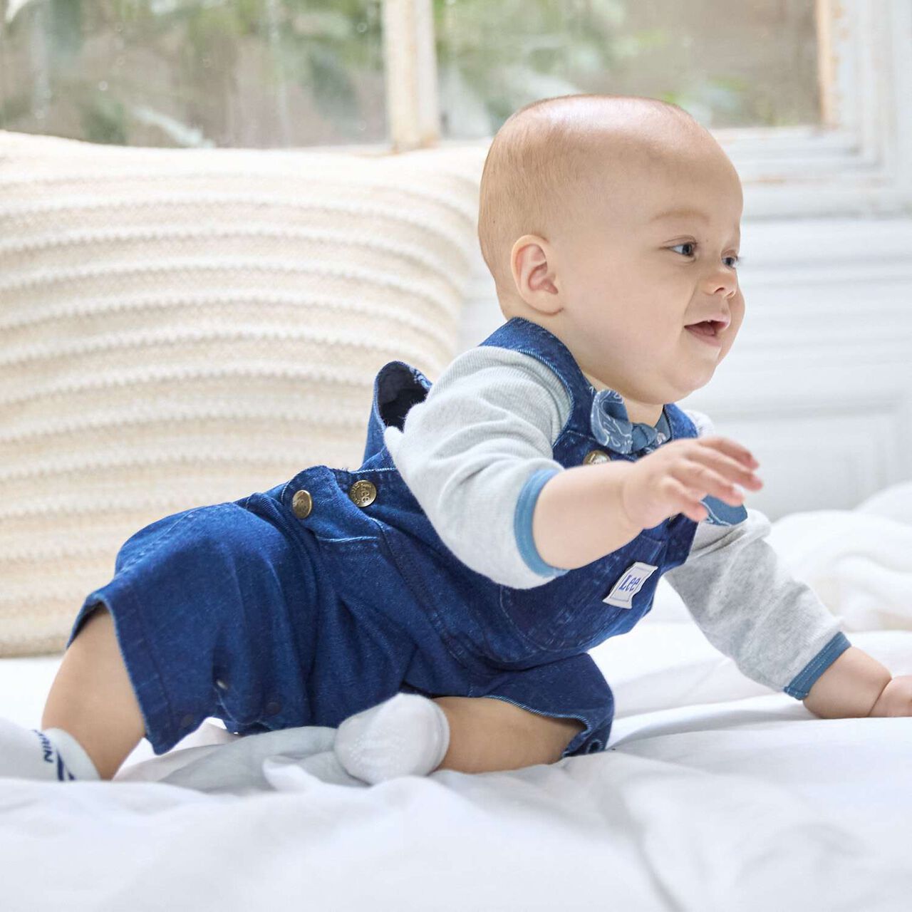 [Lee] Denim Overalls,Black, large image number 1