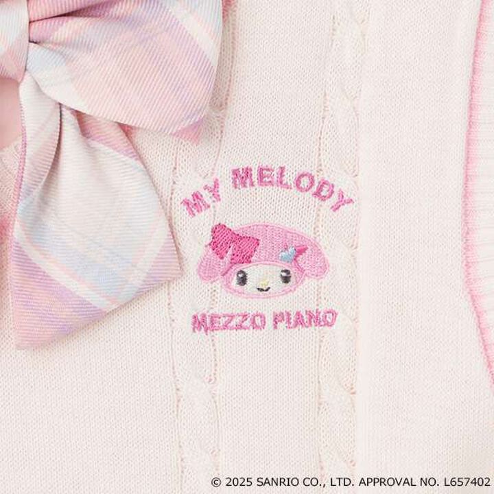 [My Melody & Cinnamoroll] Best & Blouse Set,Sax blue, medium image number 16