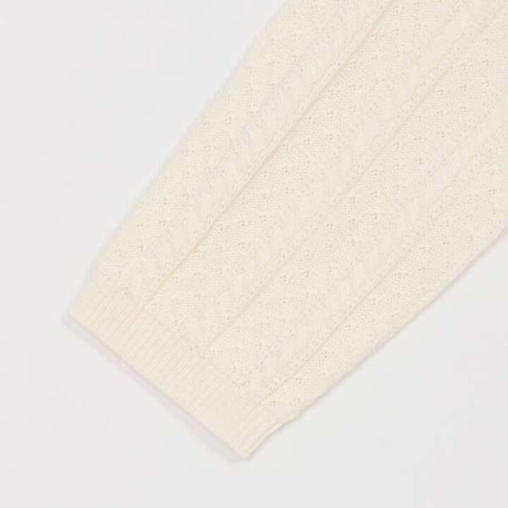 Ribbon Embroidery Knit Bolero,Off white, medium image number 3