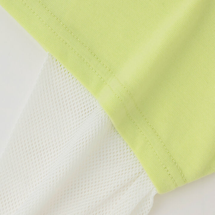 Mesh Sleeve Combination Big T-Shirt,Off white, medium image number 7