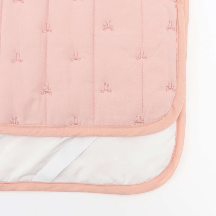 Quilted Embroidery Mattress Pad,Ivory, medium image number 2