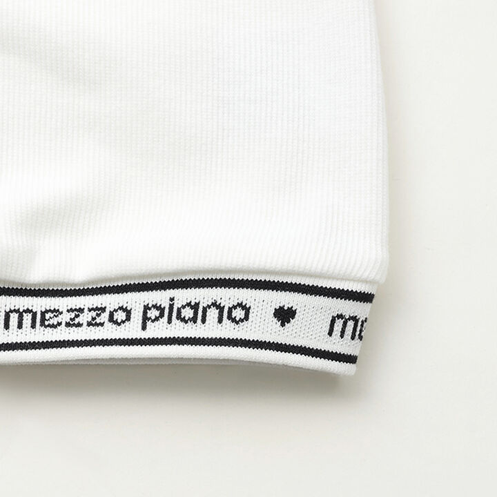 Sheer Shirt & Logo Rib Tank Top Set,Peach, medium image number 13